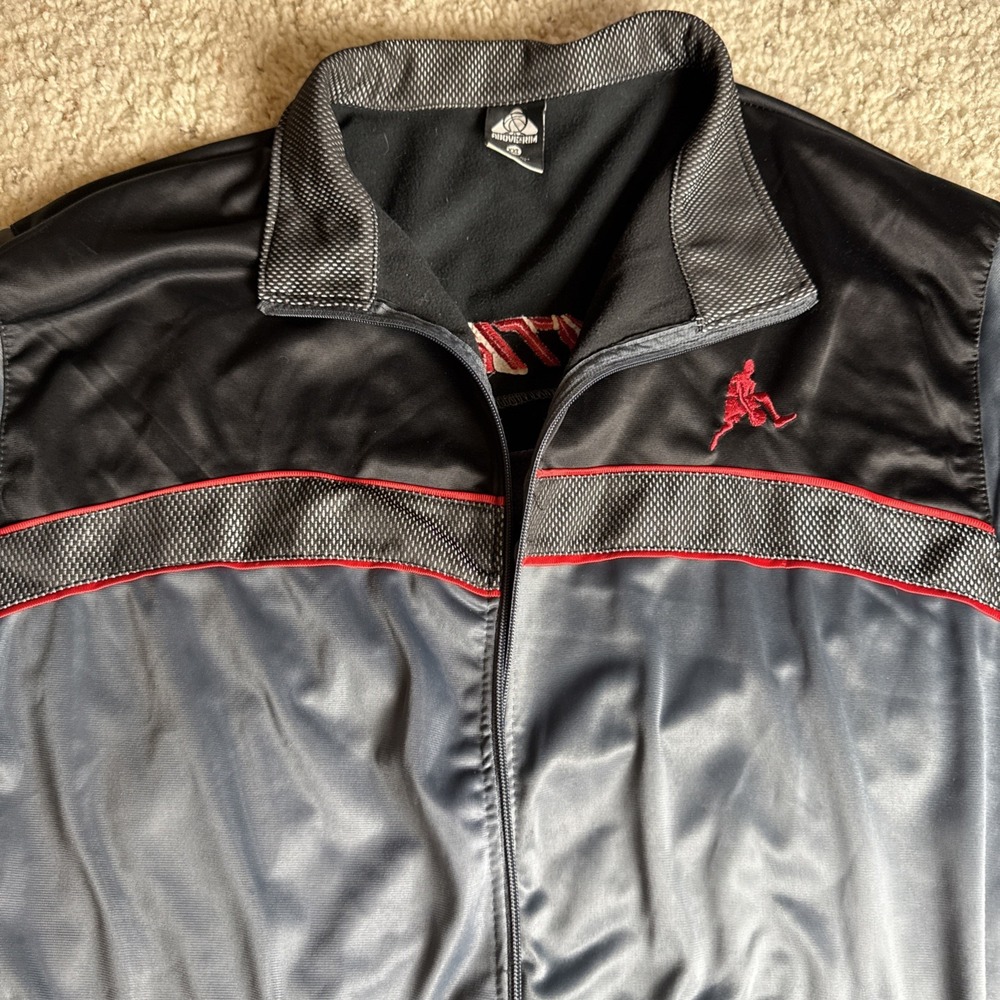 ABOVE THE RIM Size XXL Black Gray Warm Up Basketball Full Zip Jersey Jacket‎ ***